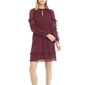 KAARI BLUE Long Sleeve Mix Pleated Dress L